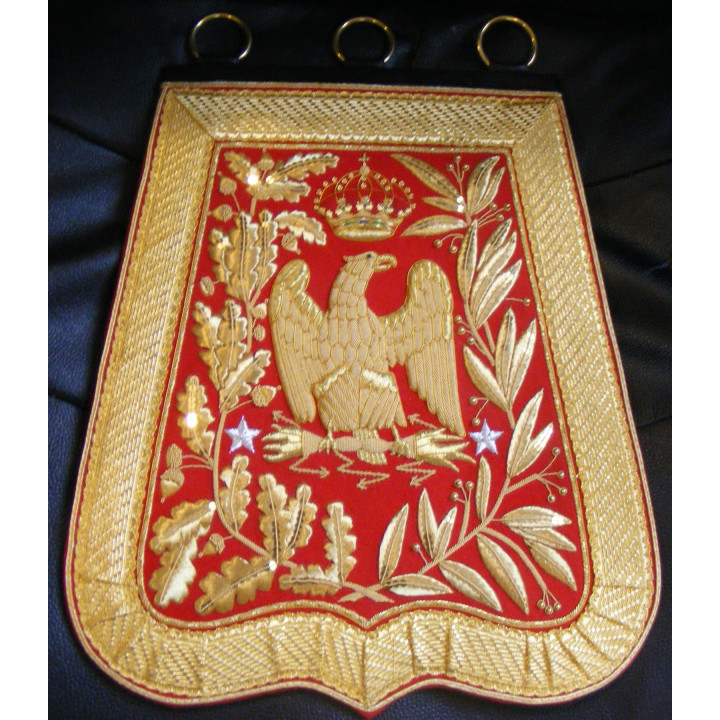Sabretache of "general de brigade", light cavalry, red or dark green