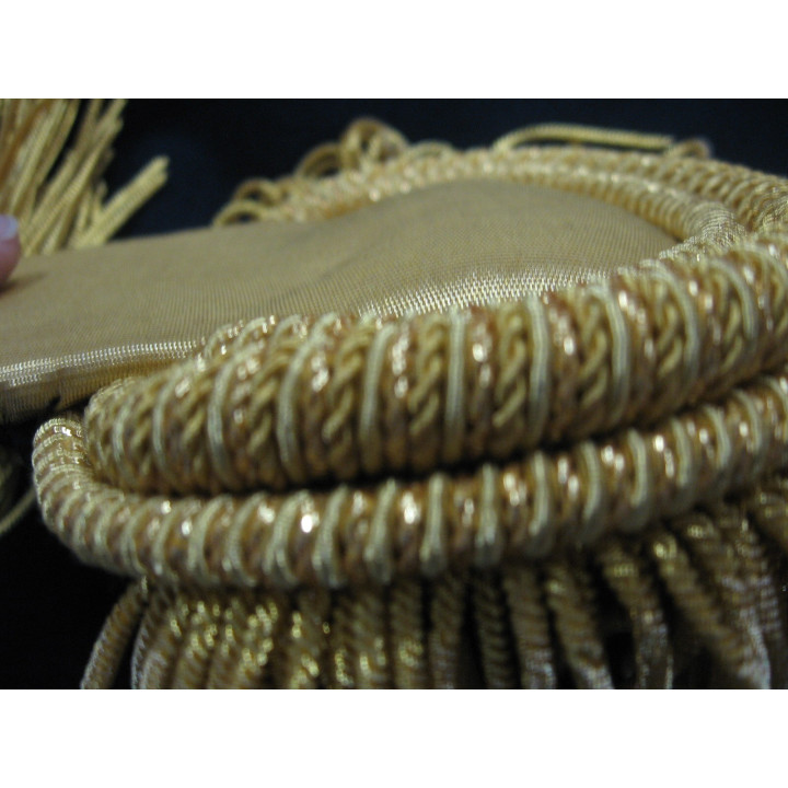 Épaulettes de la fin Empire de capitaine ou lieutenant infanterie de ligne - Epaulette et contre épaulette - La paire