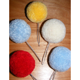 Pompon sphérique fait en France pour coiffes empire - L'unité