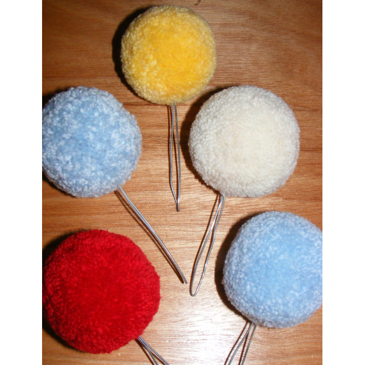 Pompons and pompons carottes - per unit