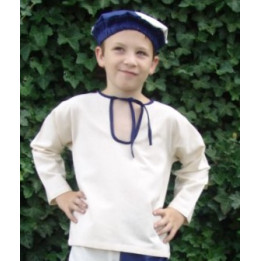 Chemise medievale en coton pour garcon