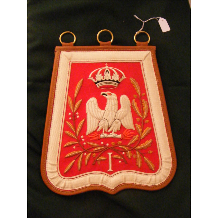 Sabretache du 1er hussard troupe Empire, vers 1808-1810