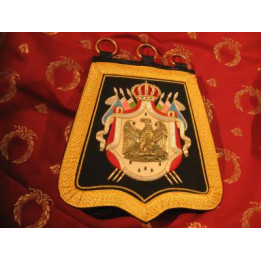 Sabretache de chasseur à cheval de la garde d'officier - Aigle laiton