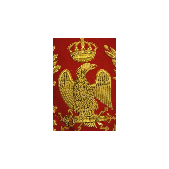 Sabretache type officier de hussard Empire (lieutenant à chef d'escadron)