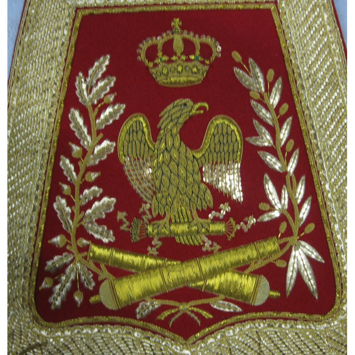 Sabretache d'officier d'artillerie à cheval de la garde, 1er Empire